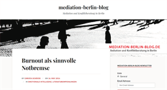 Desktop Screenshot of mediation-berlin-blog.com