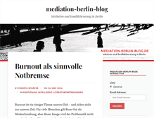 Tablet Screenshot of mediation-berlin-blog.com